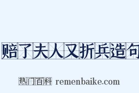 赔了夫人又折兵造句是什么意思的图片